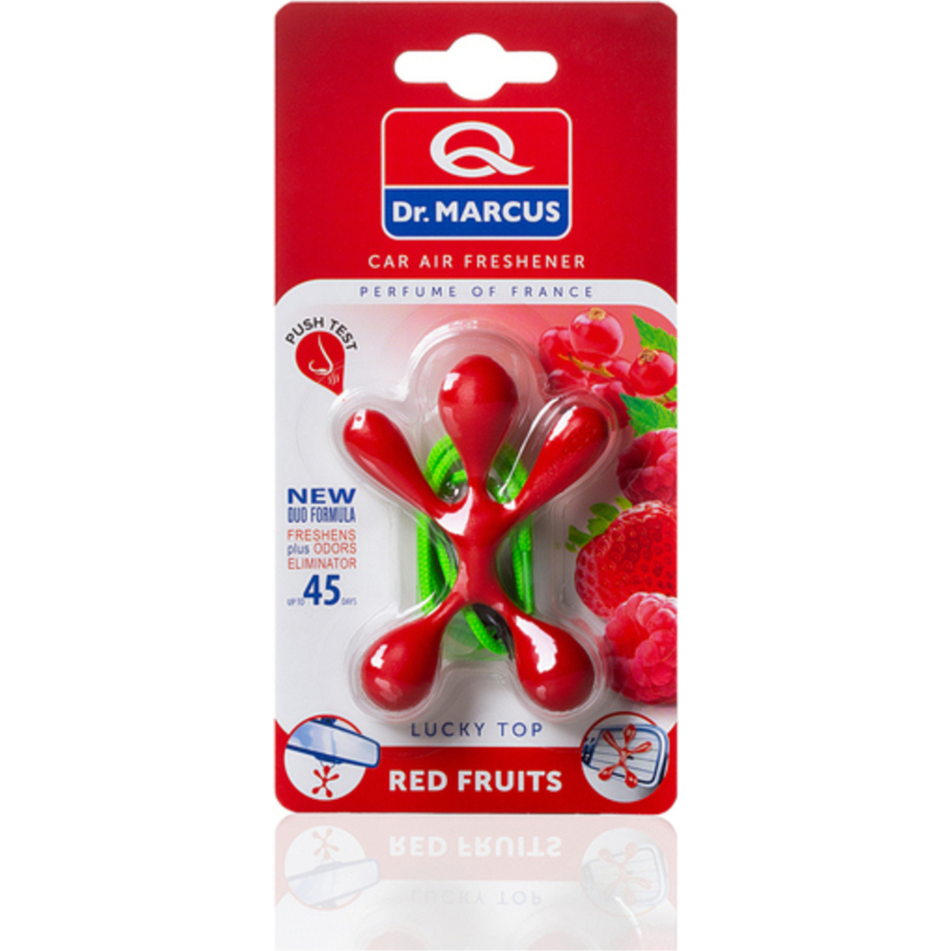 Air freshener Dr.Marcus Lucky top with the aroma of red fruits for cars