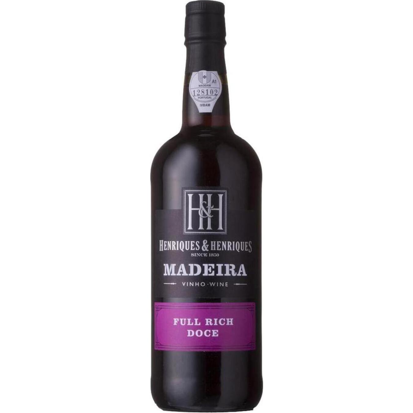 Вино Henriques & Henriques Finest Full Rich Madeira 5 років біле 19% 0,75л