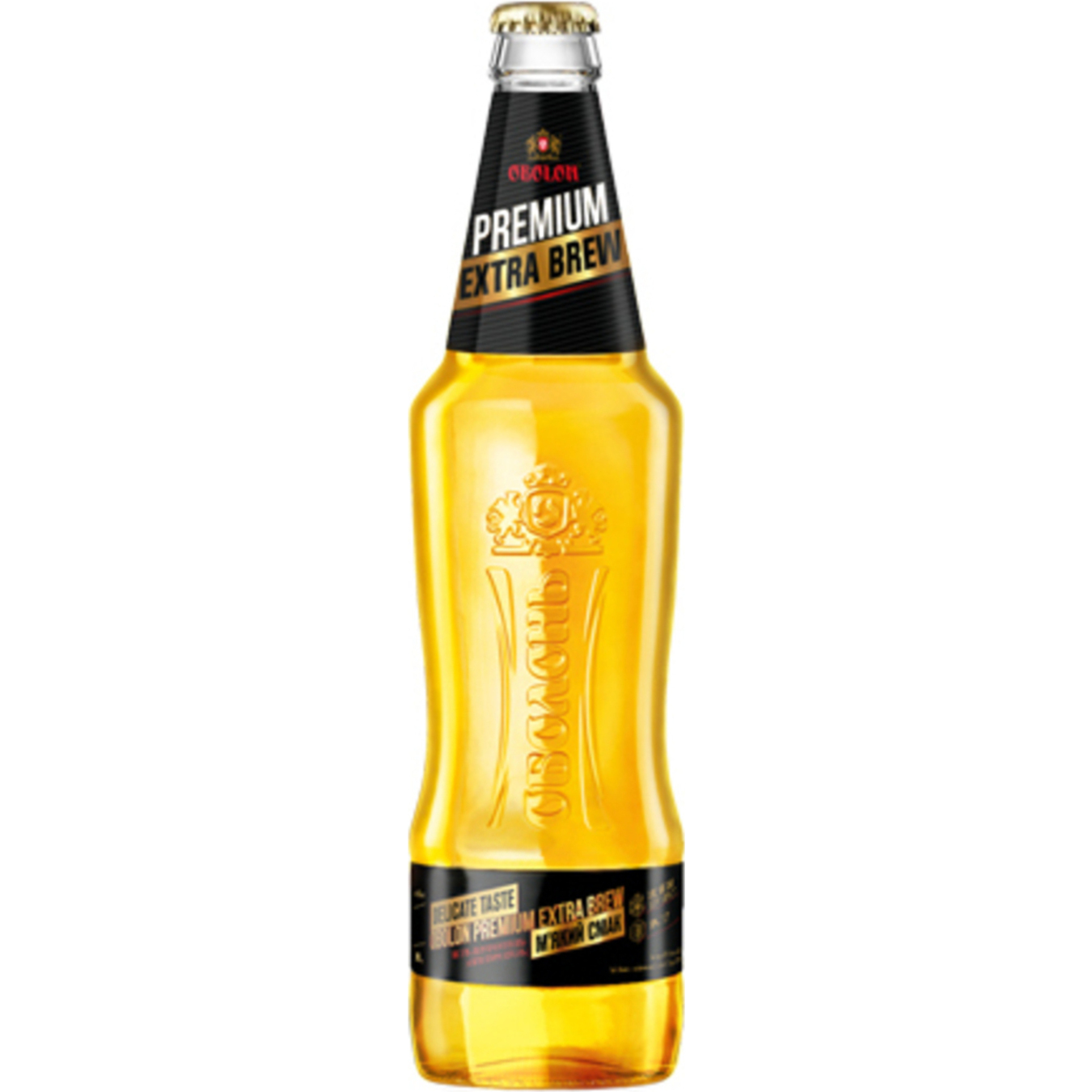 Пиво Оболонь Premium Extra Brew світле 4,6% 0,5л скло
