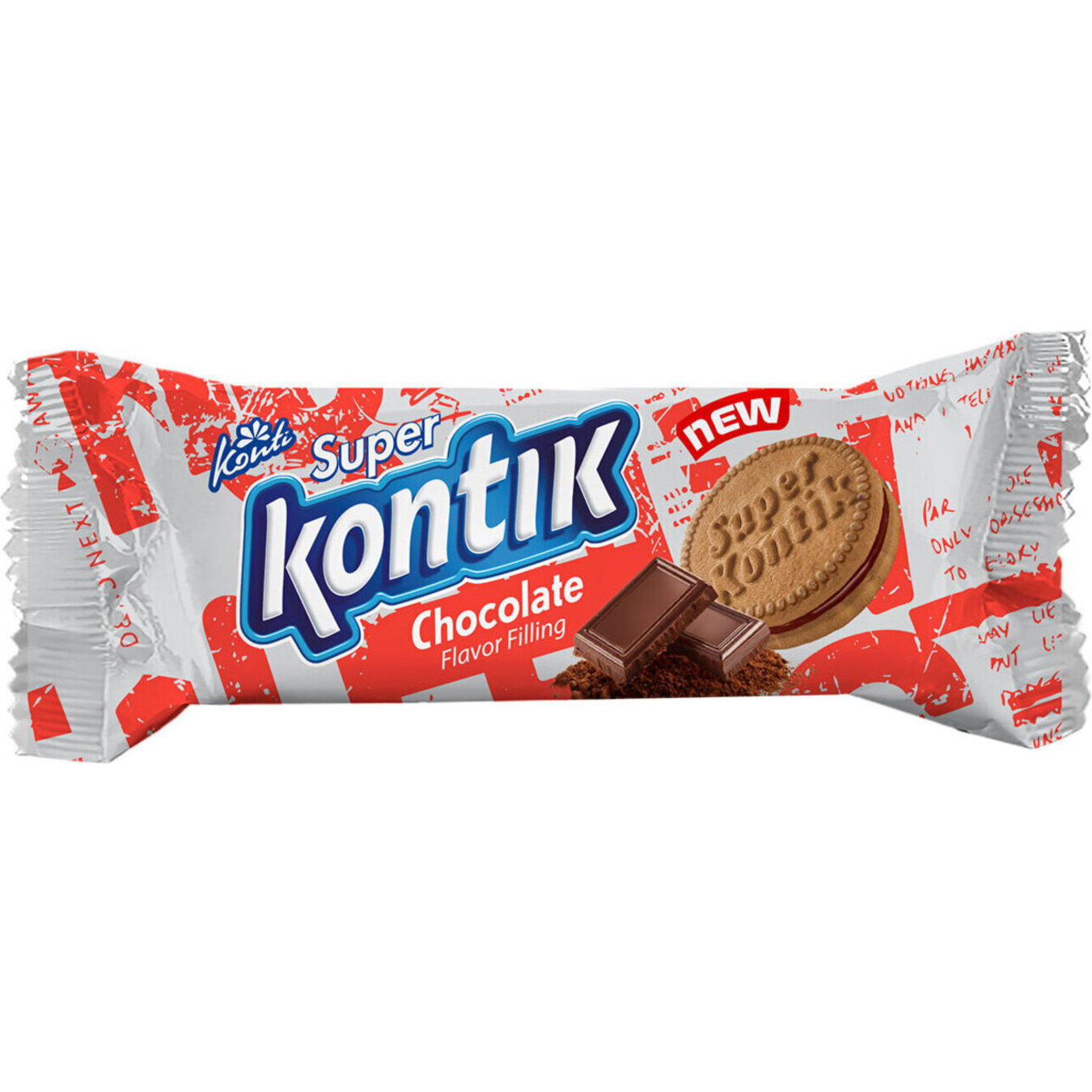 Печенье-сэндвич Konti Super Kontik с начинкой со вкусом шоколада 76г