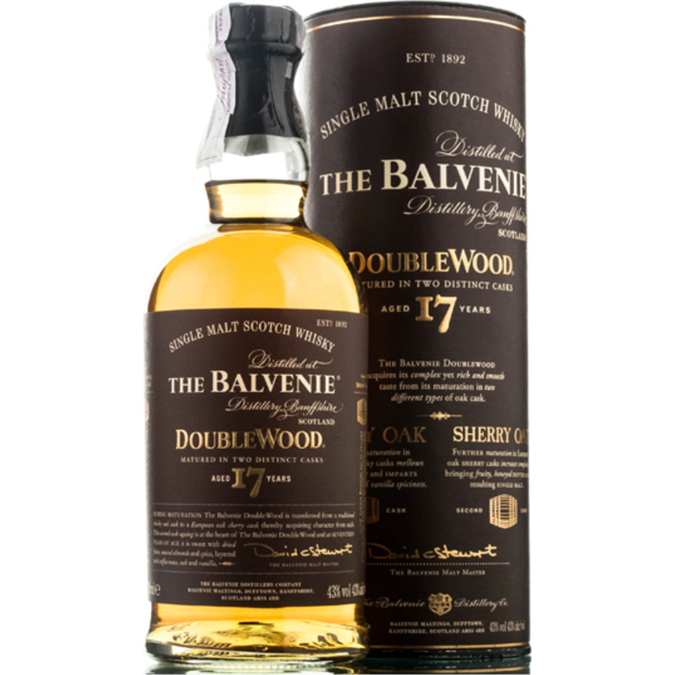 Виски Balvenie 17 yo Doublewood 43% 0,7л