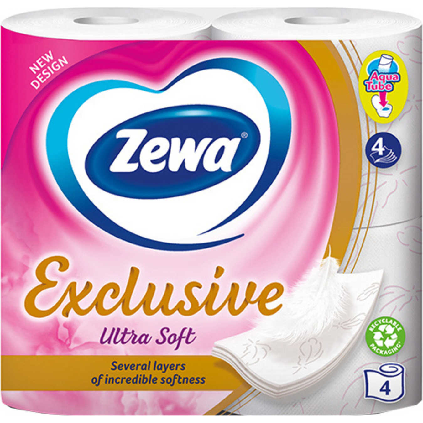 Туалетная бумага Zewa Exclusive ultra soft 4рул