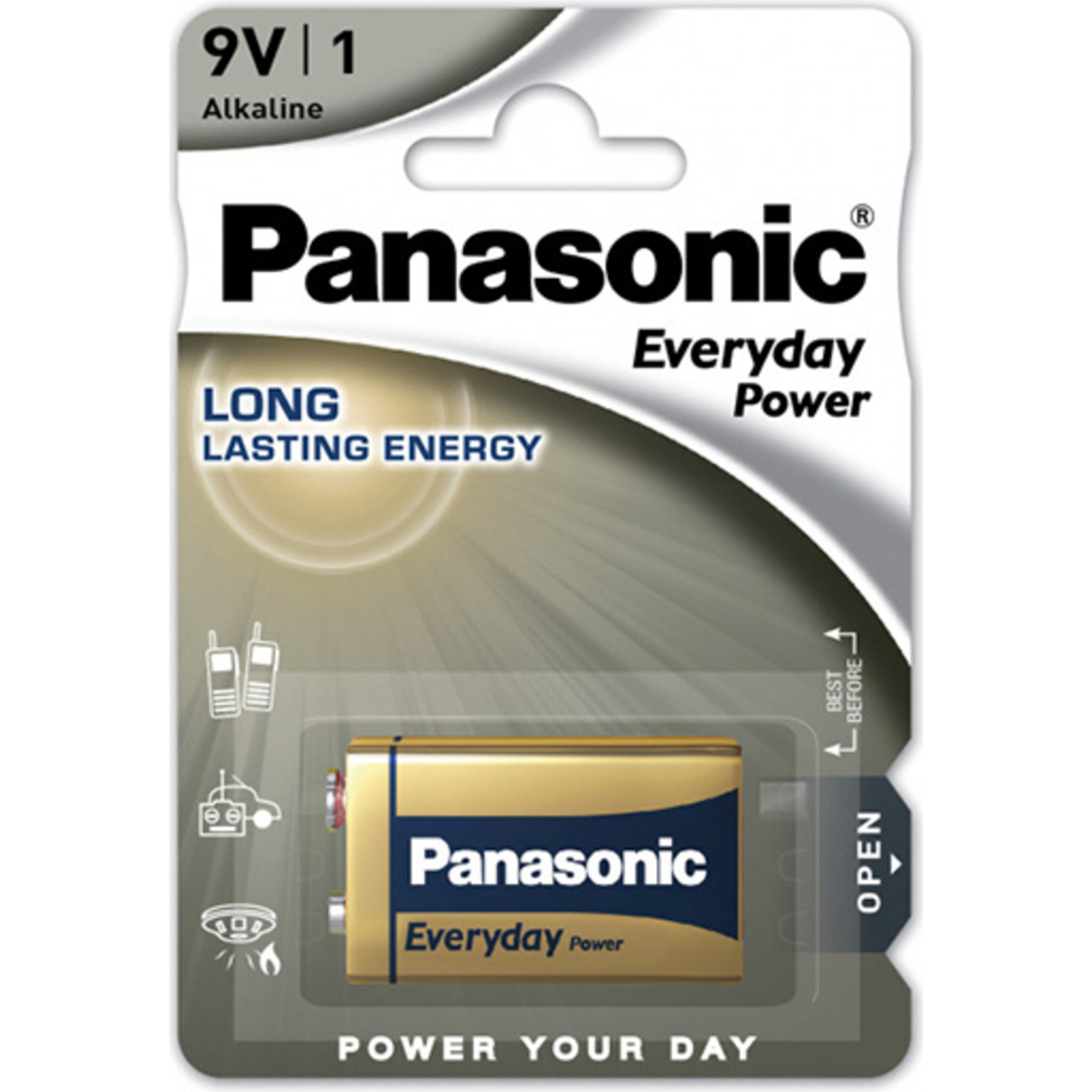 Battery Panasonic Everyday Power 6LR61 blister 1 crown