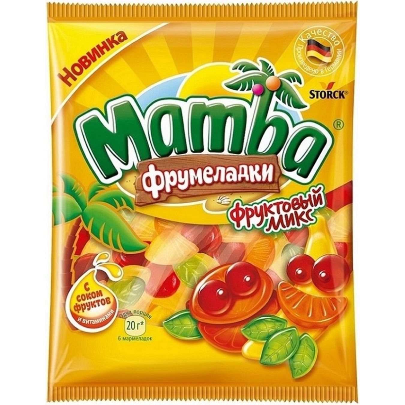 Mamba fruit jellies candy 72g
