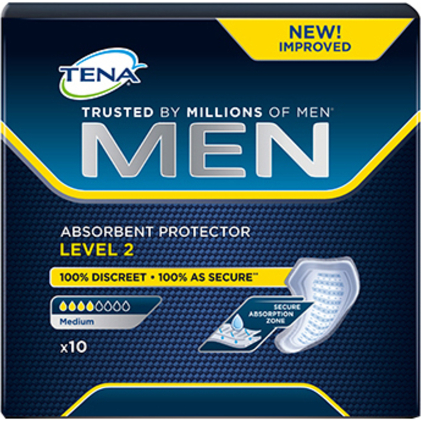 Прокладки Tena Men Medium Level 2 урологічні 10шт