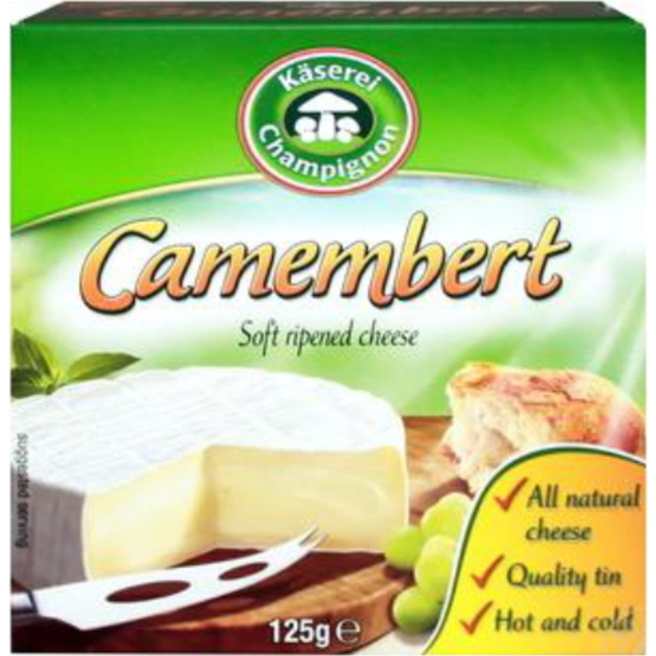 Сыр Kaeserei камамбер мягкий с плесенью 50% 125г