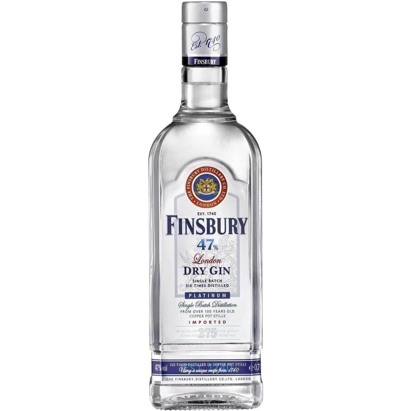 Finsbury Platinum Gin 47% 0,7l