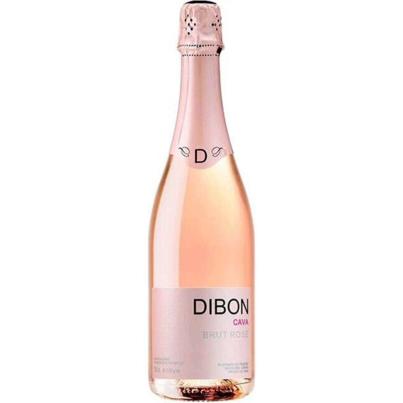 Вино игристое Dibon Brut Rose розовое сухое 11,5% 0,75л