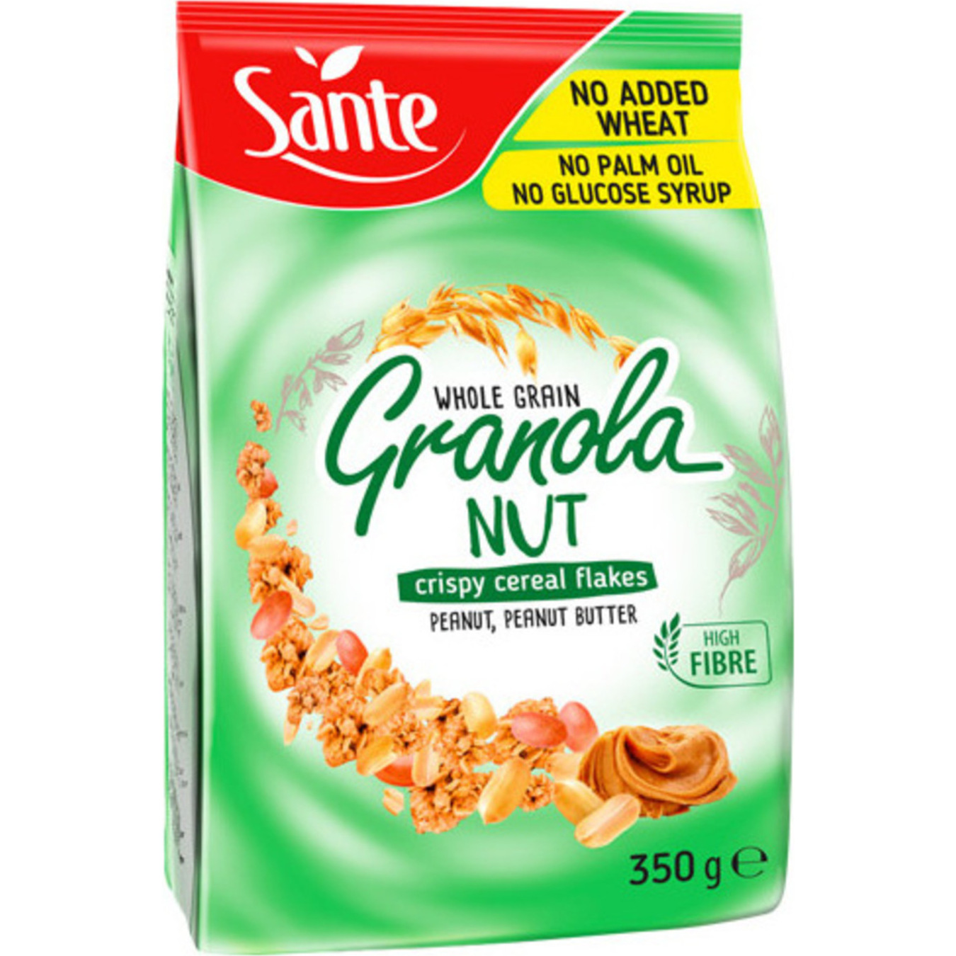 Гранола Sante цільнозернова з арахісом та арахісовим маслом 350г