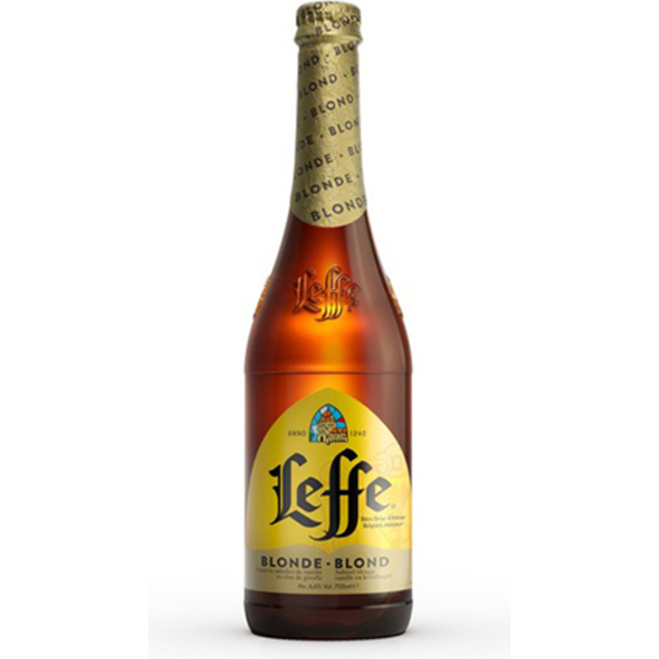 Пиво Leffe Blonde светлое 6,6% 0,75л