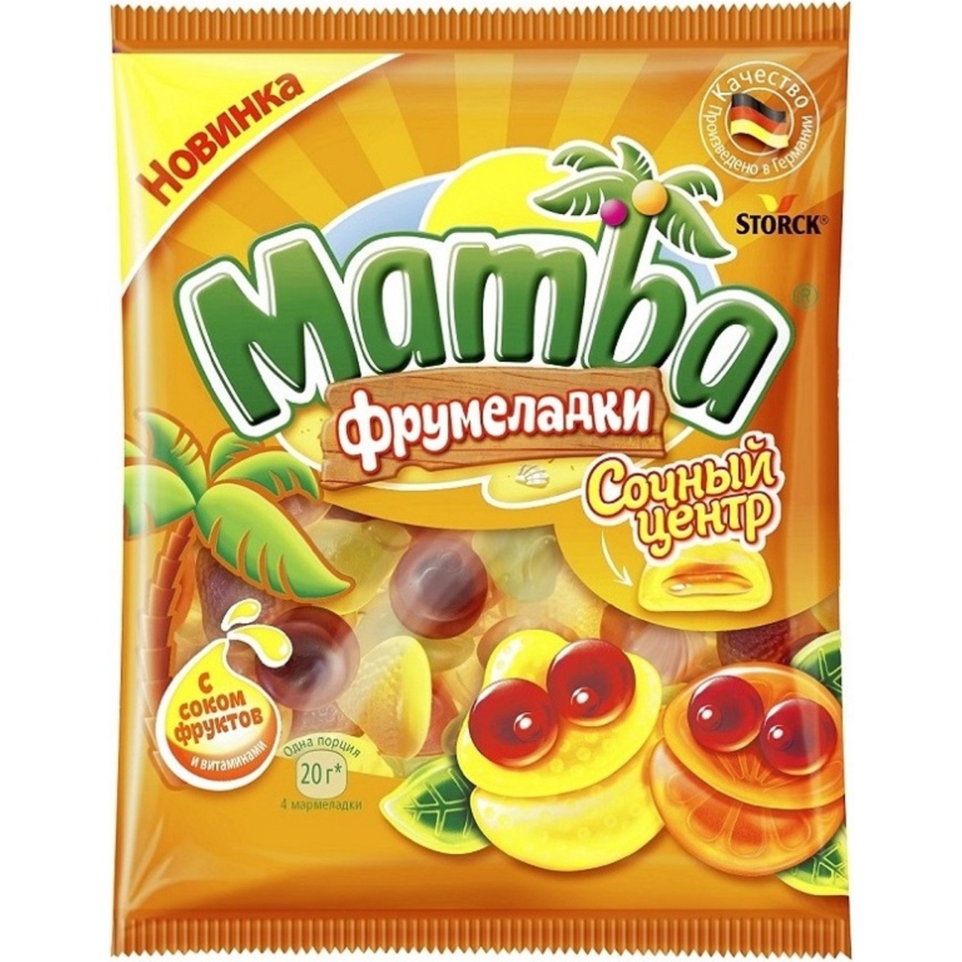 Mamba with juice fruits jellies candy 70g