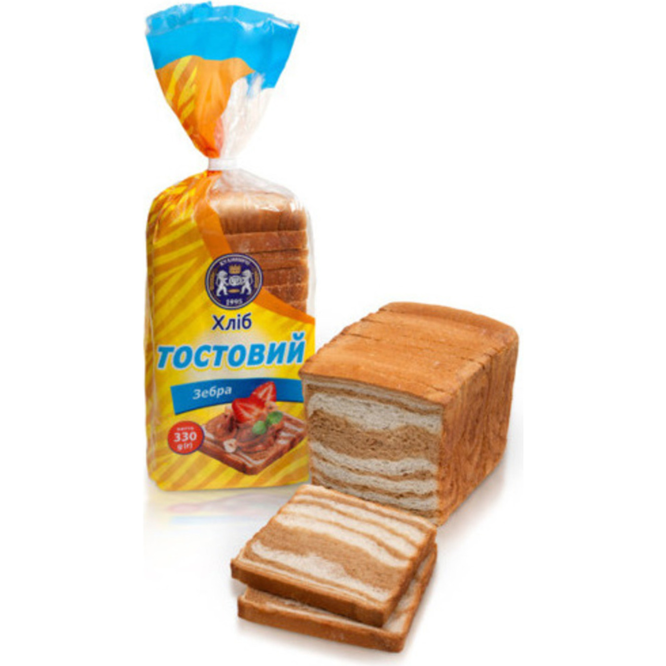 Хліб Кулиничі Тостовий Зебра 330г