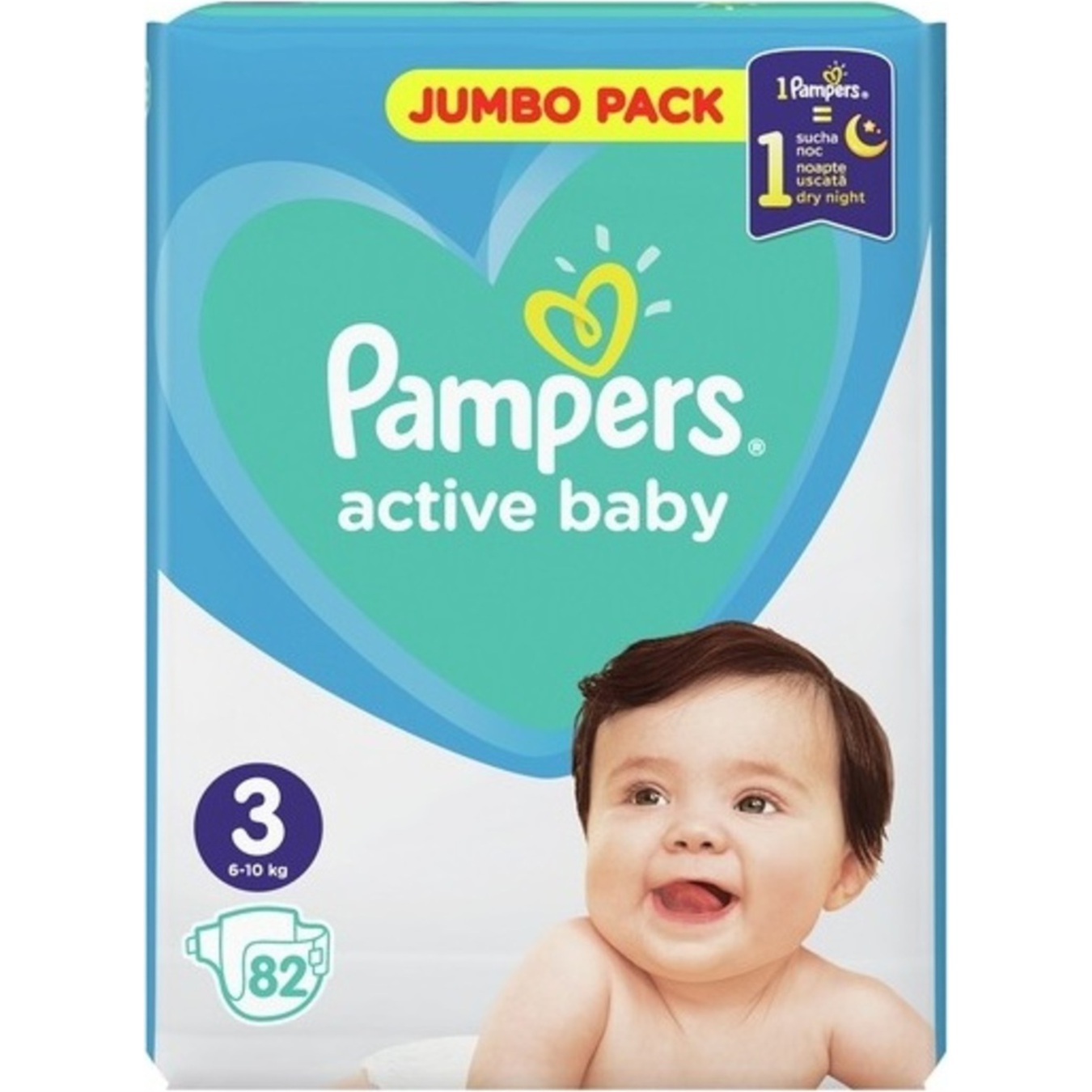 Подгузники Pampers Active Baby 3 6-10кг 82шт