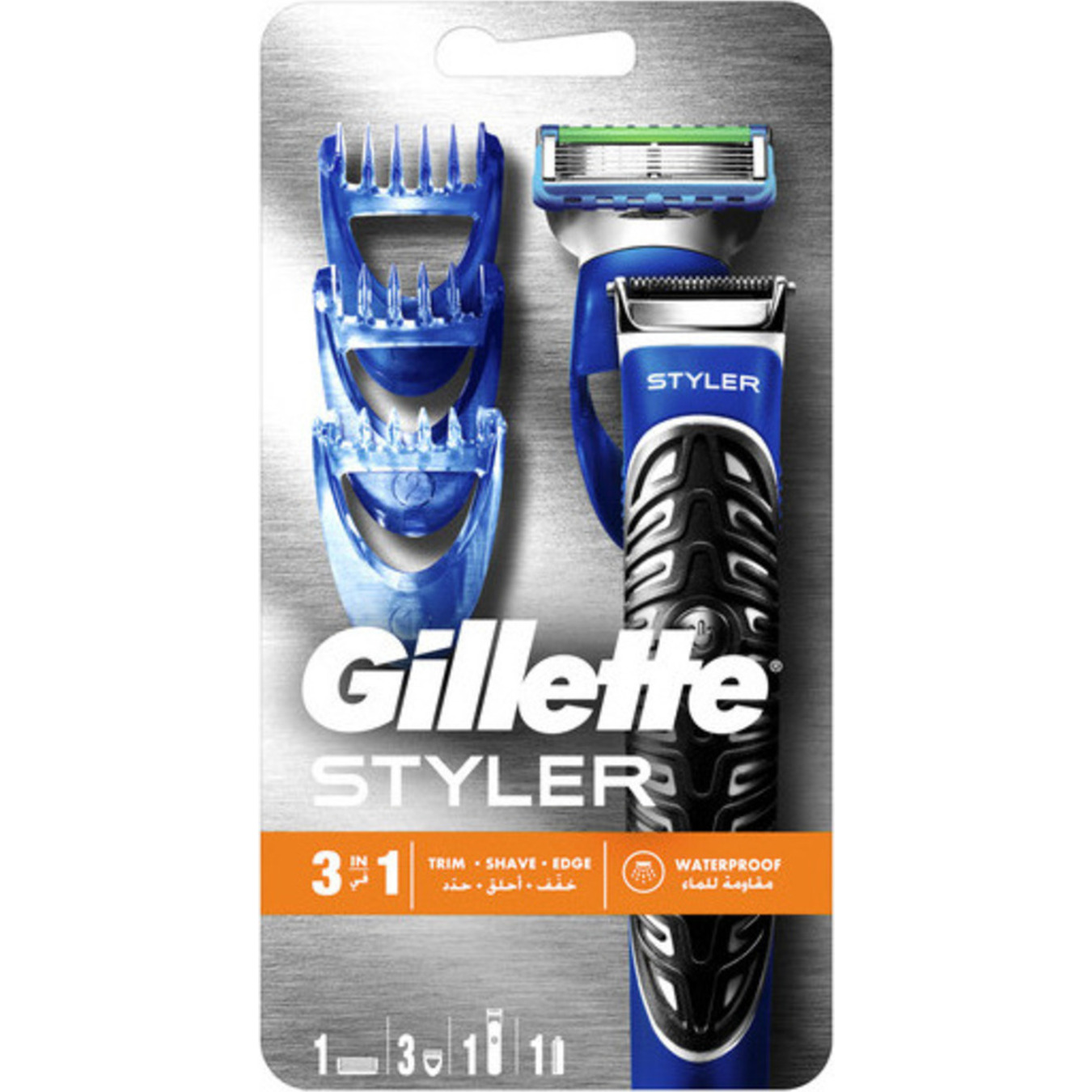 Styler Fusion ProGlide Styler+1 Power+3 cartridge with nozzles for beard and mustache modeling