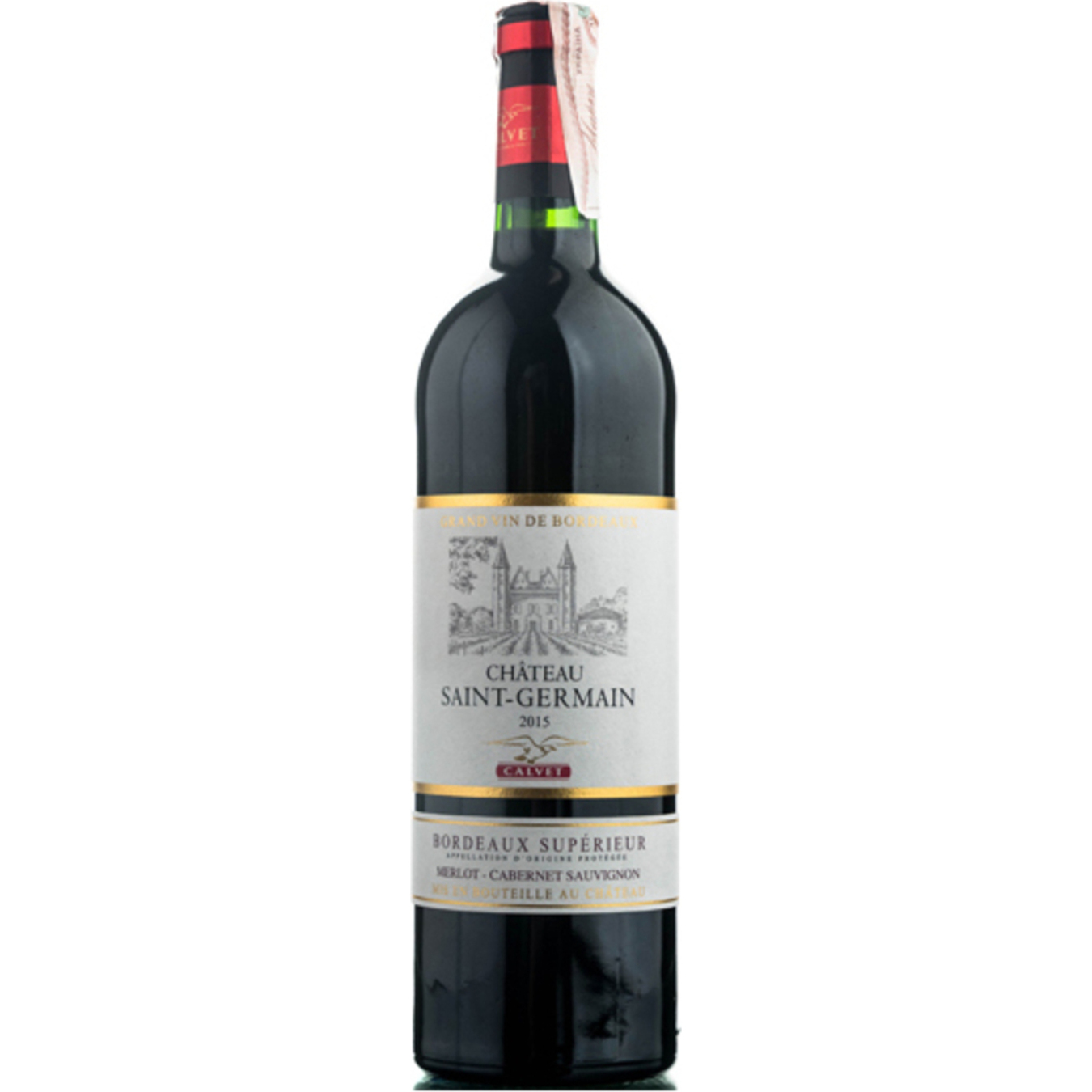 Вино Calvet Calvet Chateau Saint-Germain Bordeaux Superior AOP 12% 0,75л