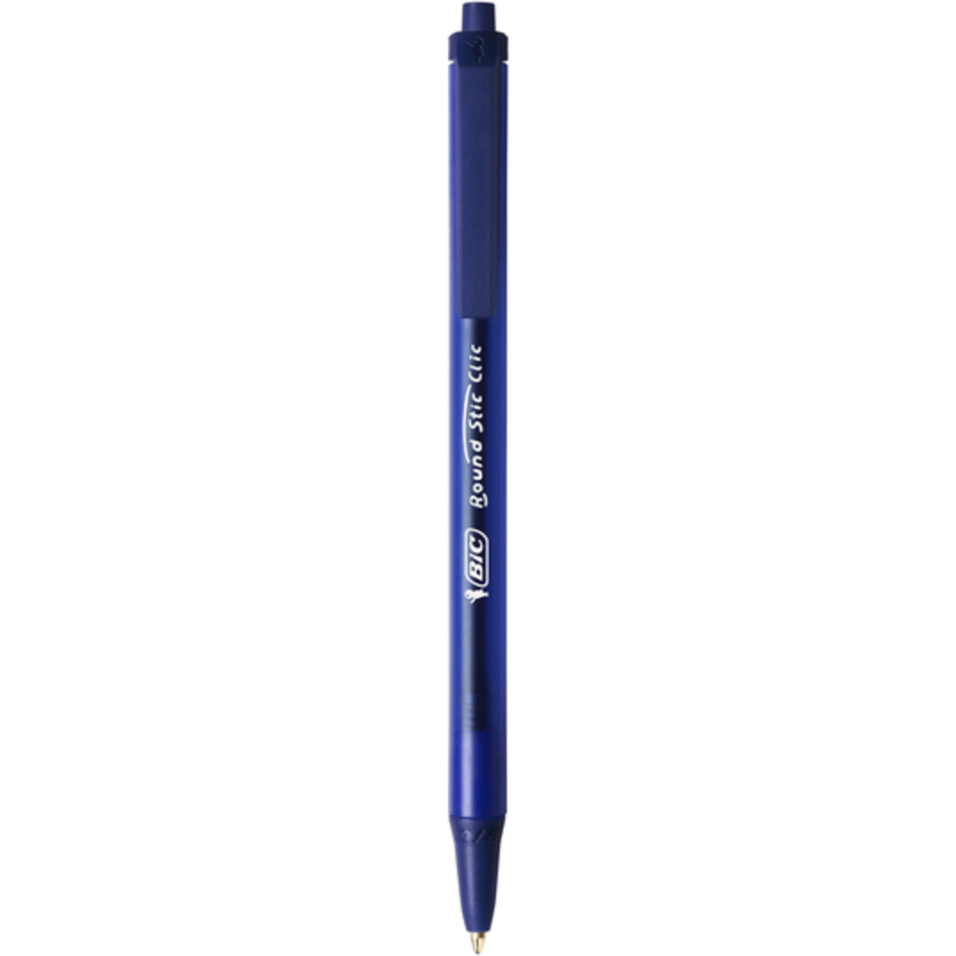 Ballpoint pen Bic Round Stick automatic click blue