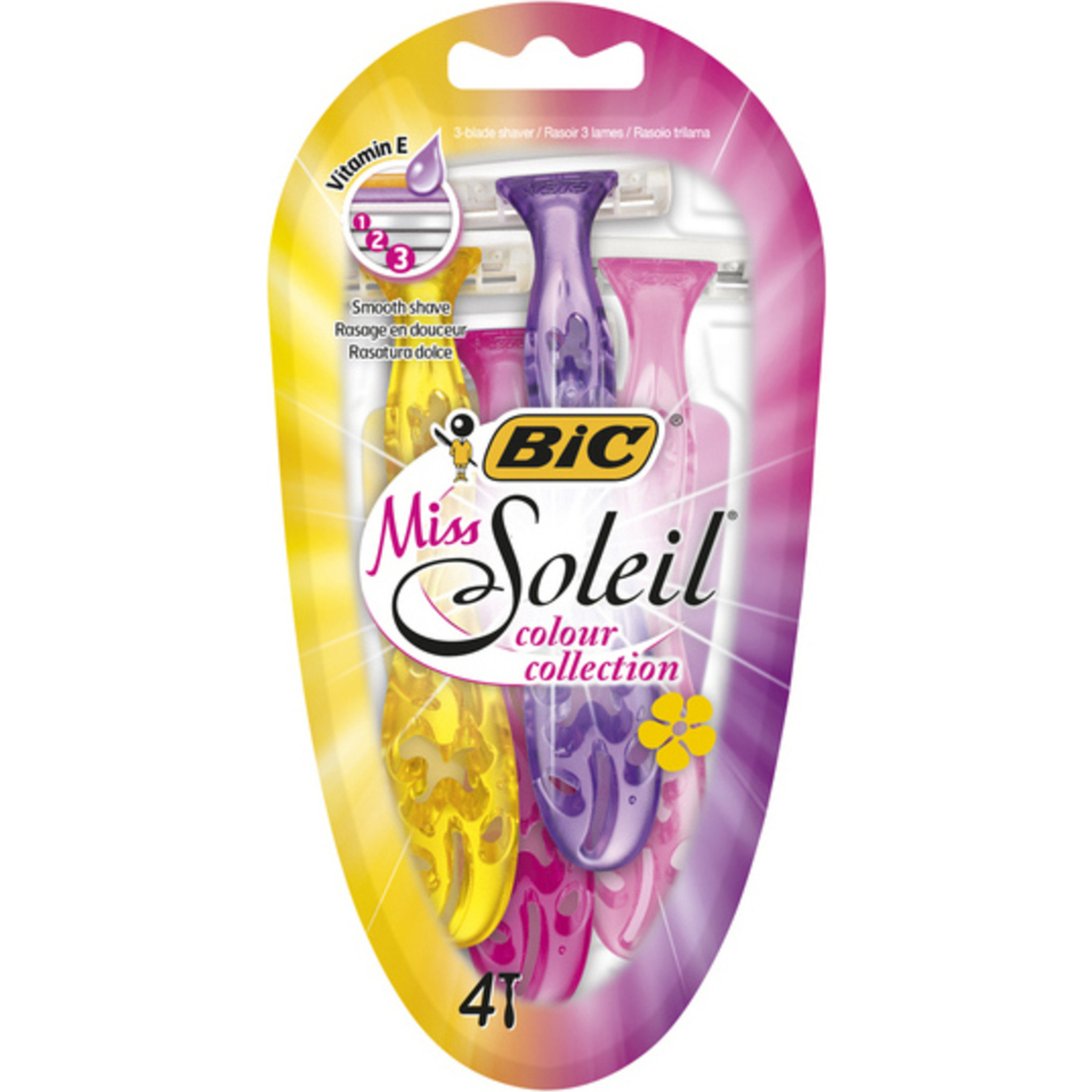Станок BIC Miss Soleil для гоління жіночий 4шт