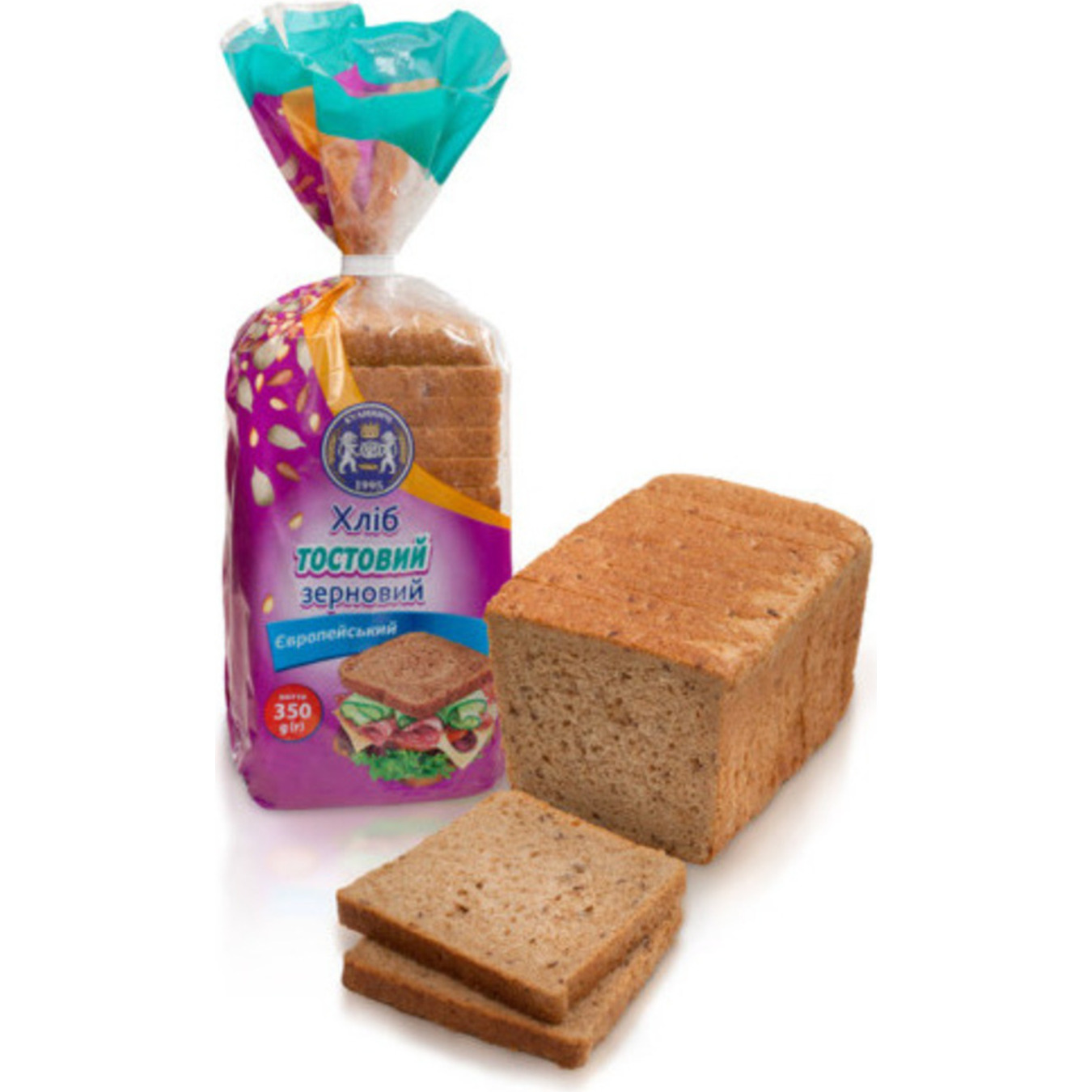Bread Kulinichi European Toast grain 350g