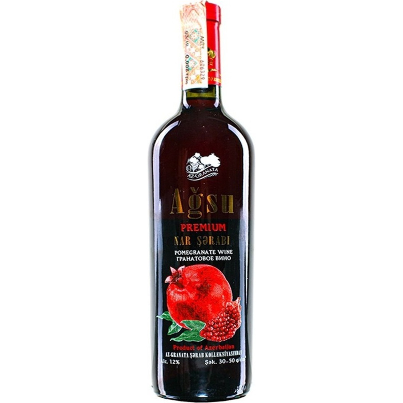 Wine Az-Granata Agsu Premium red semi-sweet 12% 0,75l