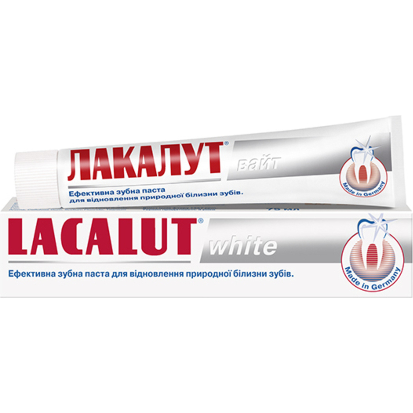 Зубна паста Lacalut White 75мл