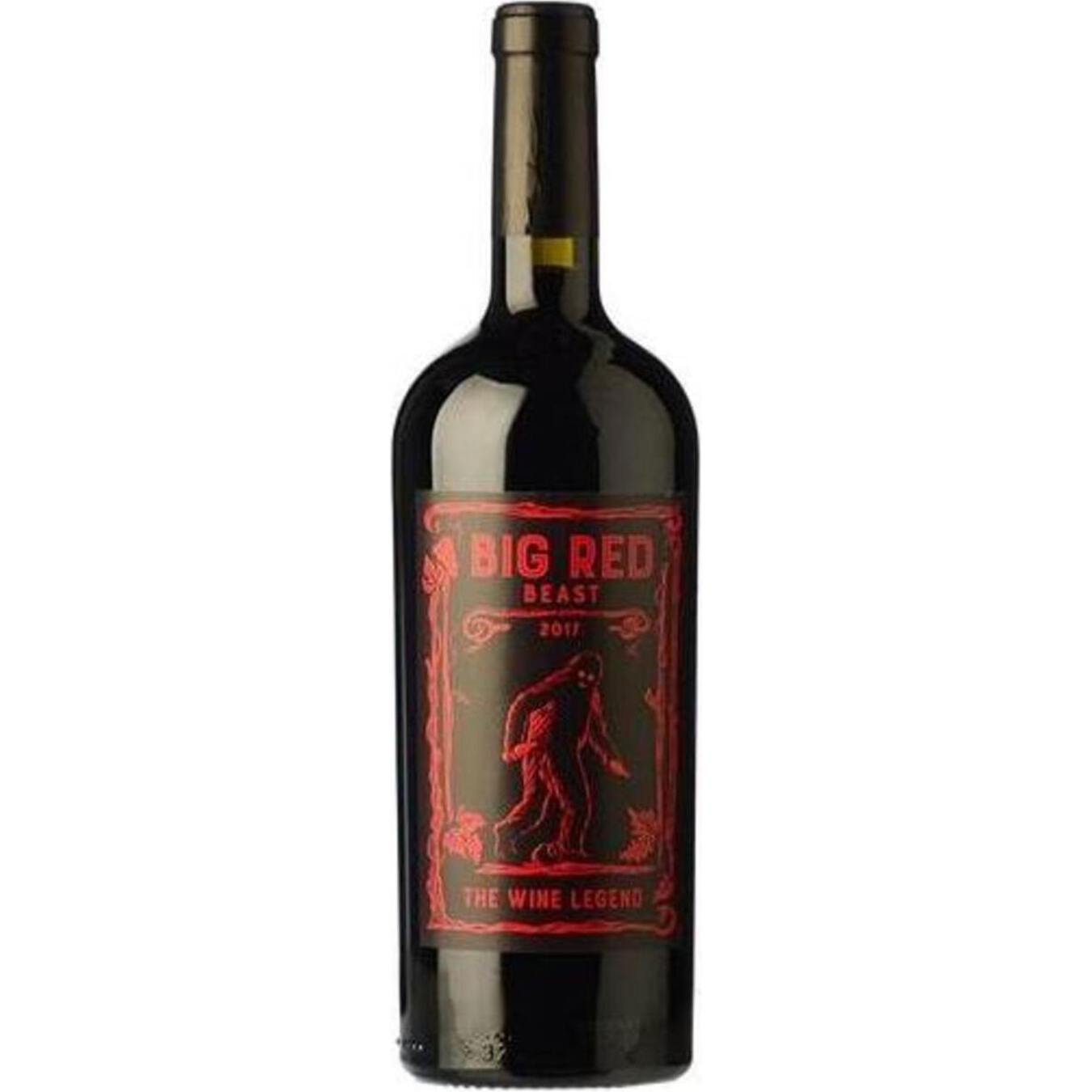 Вино Big Red Beast Pays d'Oc красное полусухое 12,5% 0,75л