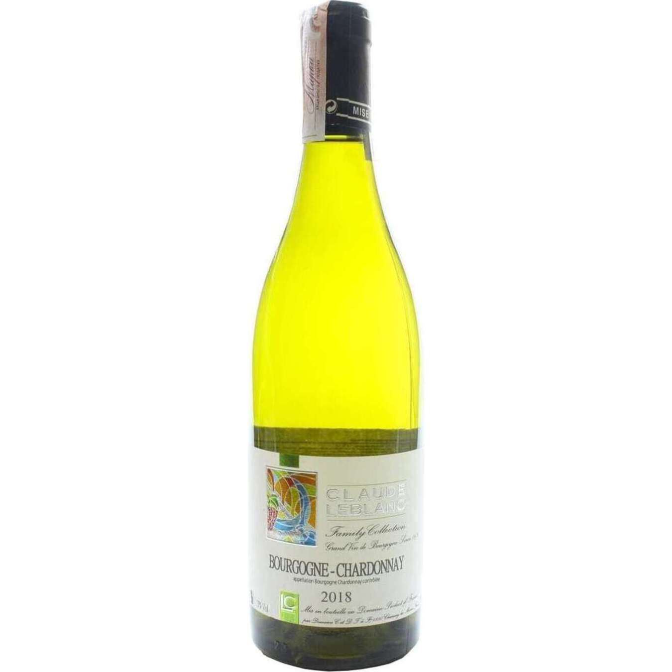 Вино Claude Leblanc Bourgogne-Chardonnay біле сухе 13% 0,75л