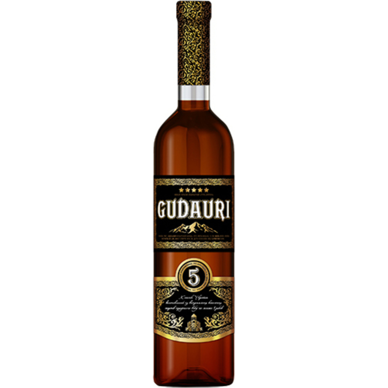 Gudauri 5 Stars Cognac 40% 0,5l