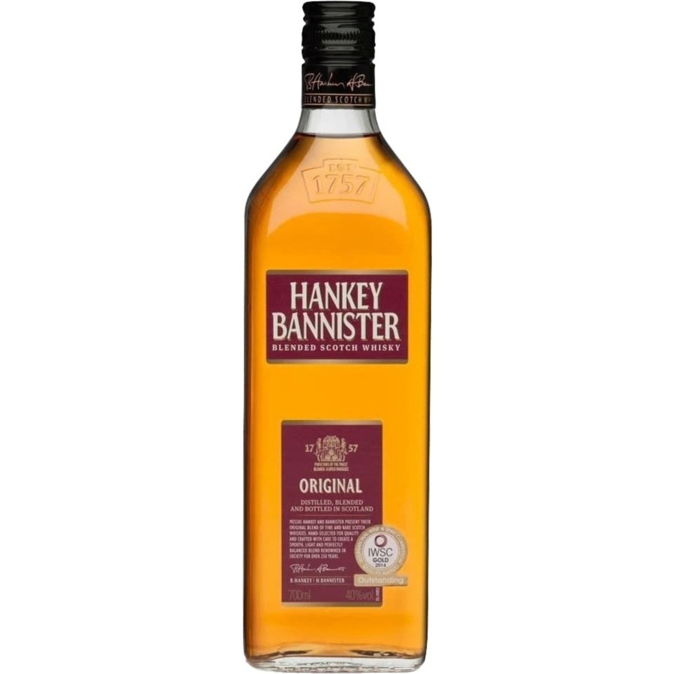 Віскі Hankey Bannister Original 40% 0.7л
