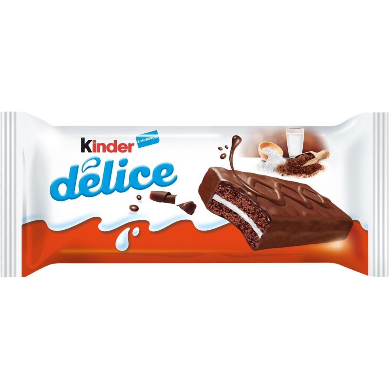 Biscuit Kinder Delice Cocoa Covered With Milk Filling 42g