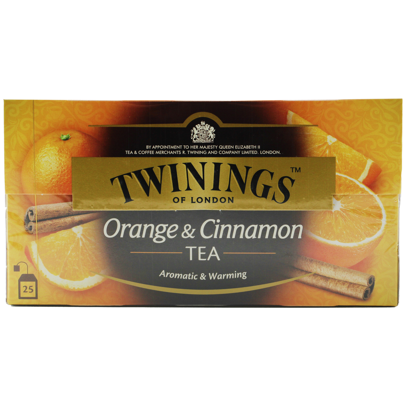 Чай чорний Twinings of London зi смаком апельсину та корицi 25шт 2г