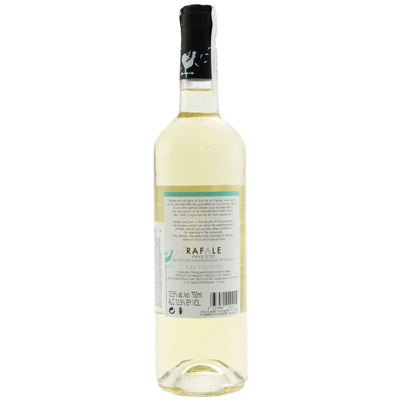 Rafale Sauvignon Pays D'OC semi-dry white wine 13,5% 0,75l 2