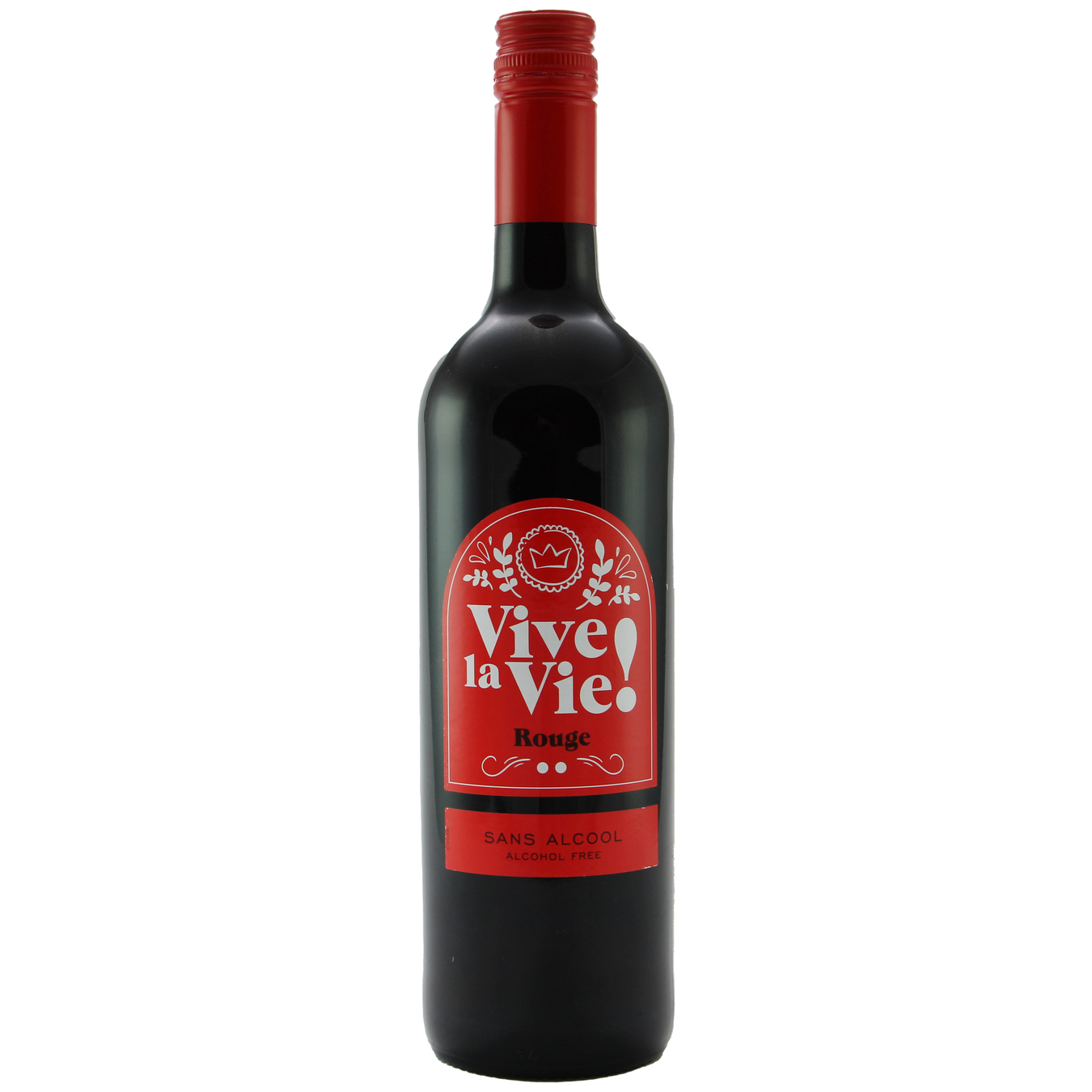 Вино Vive la Vie Rouge безалкогольное красное полусладкое 0,5% 0,75л