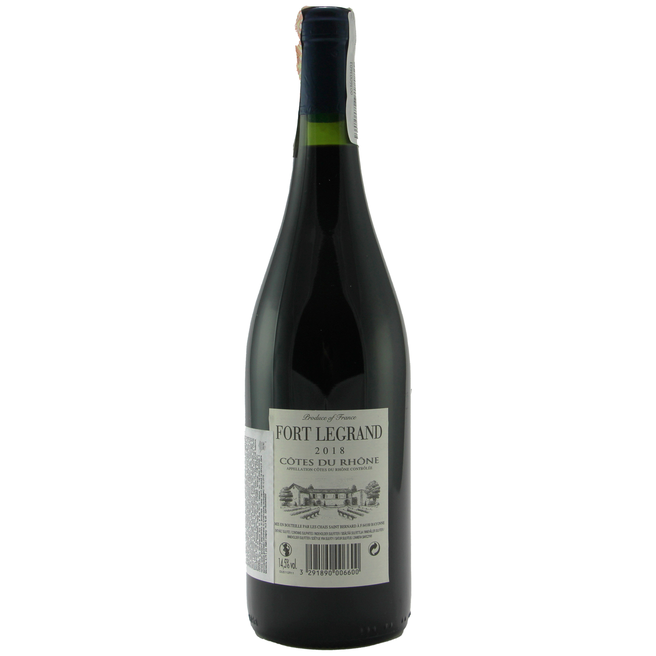 Вино Chais Saint Bernard Fort Legrand Cotes du Rhone червоне сухе 13% 0.75л 2