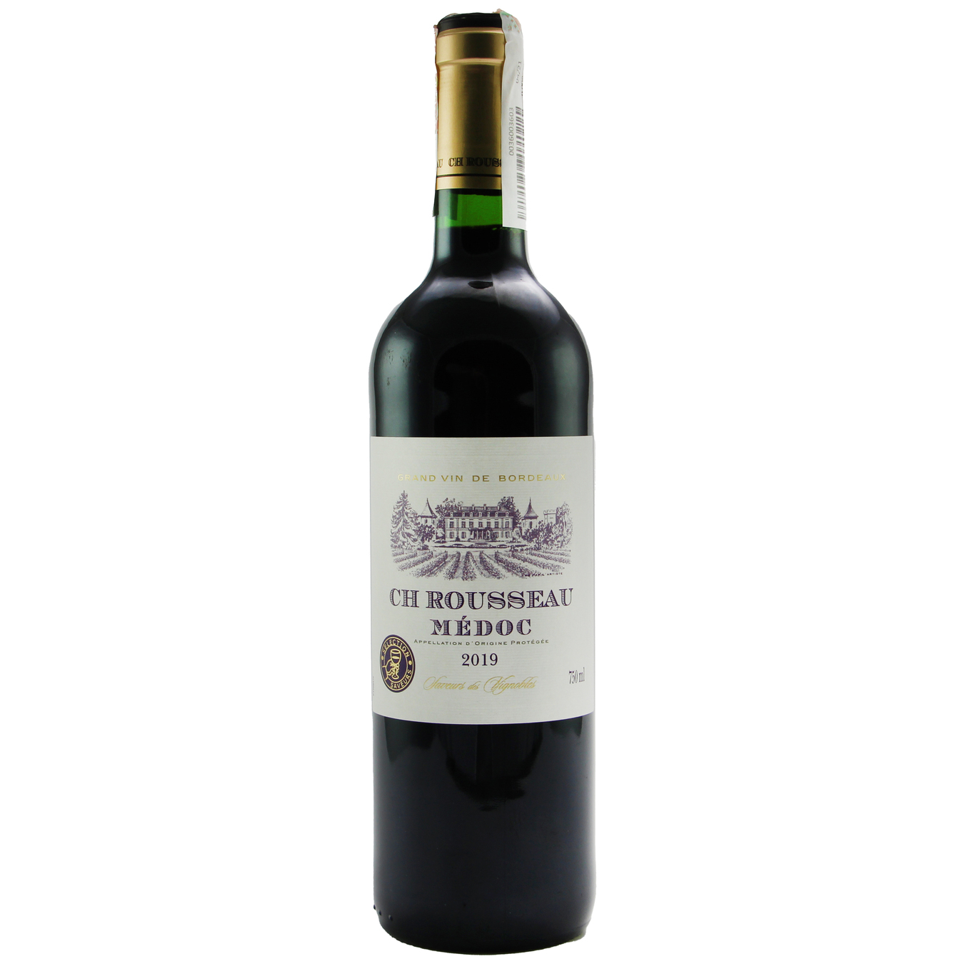 Вино CH Rousseau Medoc красное сухое 12,5% 0,75л