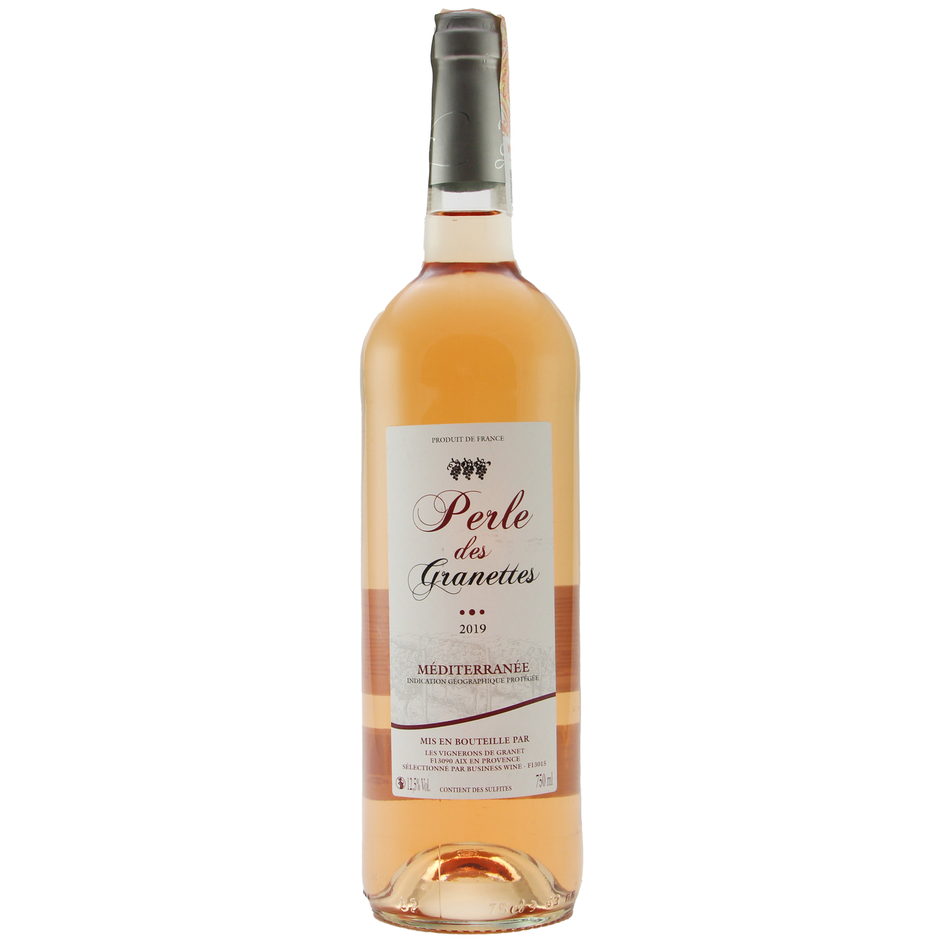 Вино Perрle des Granettes розовое сухое 12,5% 0,75л