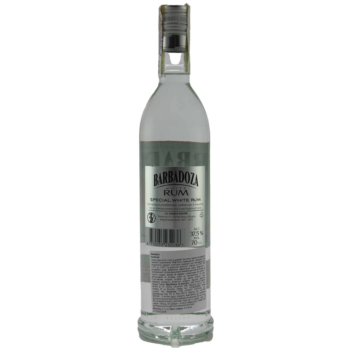 Rum Barbadoza White 37,5% 0,7l 2