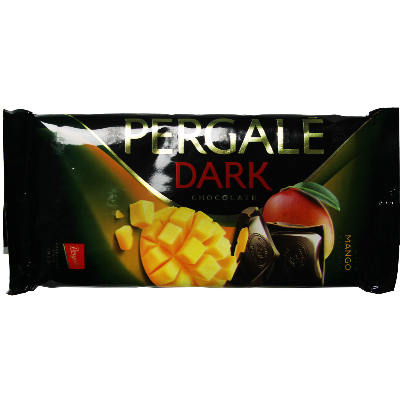 Pergale Black Chocolate with Mango Filling 100g