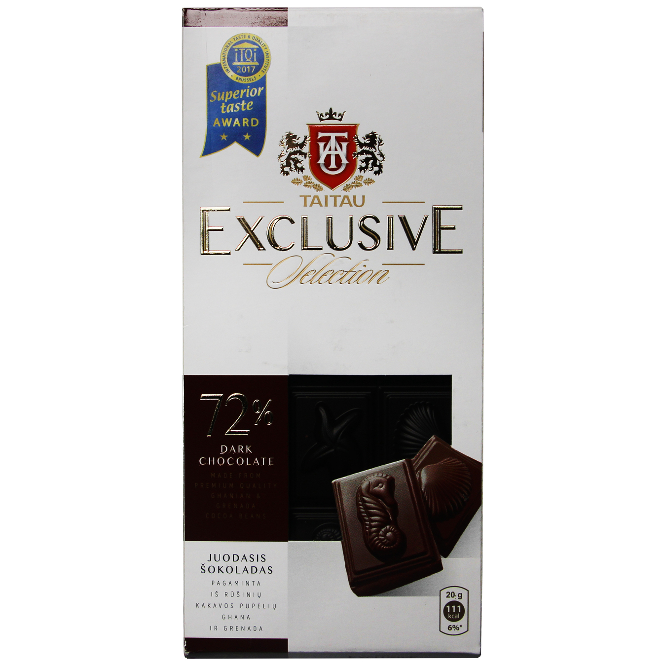 Шоколад Meskenas Tai Tau Exclusive чорний 72% 100г