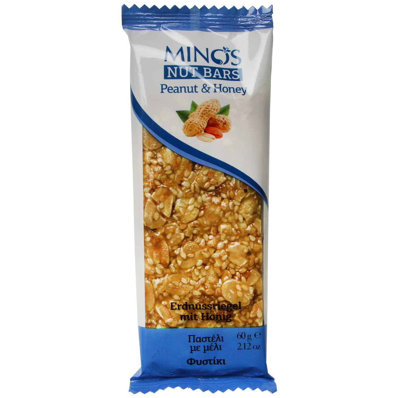 Minos With Peanuts And Honey Nut Bar 60g