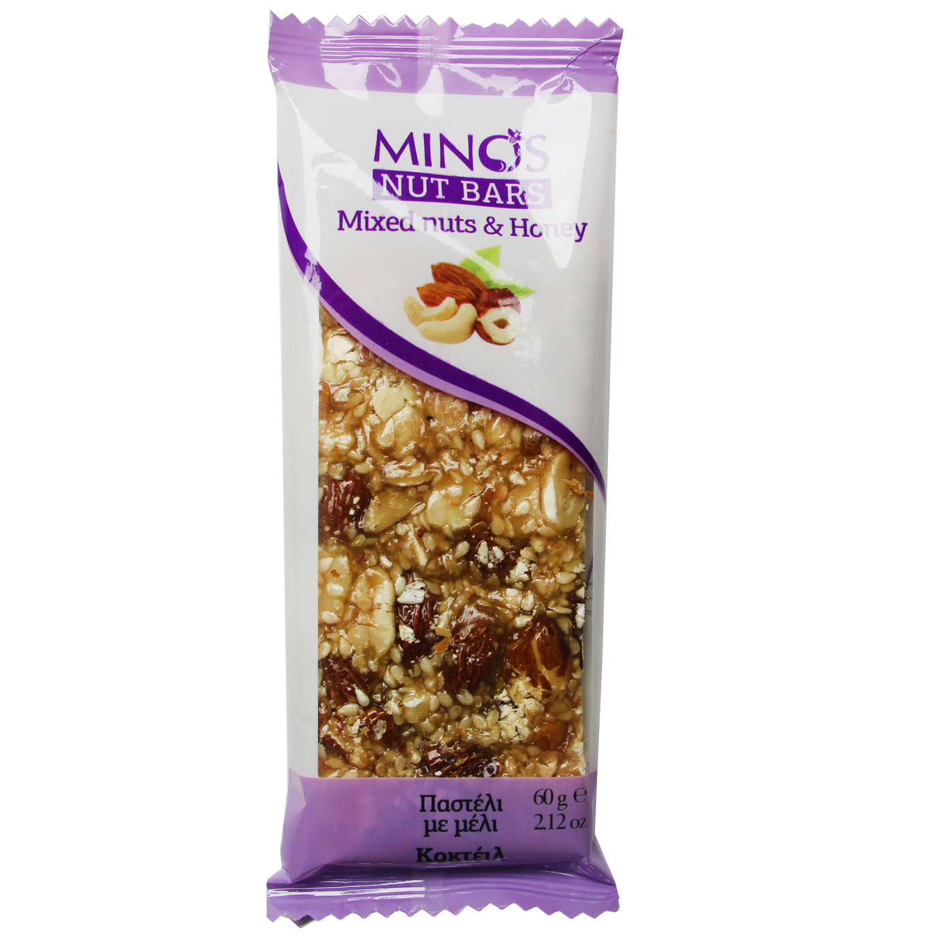 Minos With Mixed Nuts And Honey Bar 60g