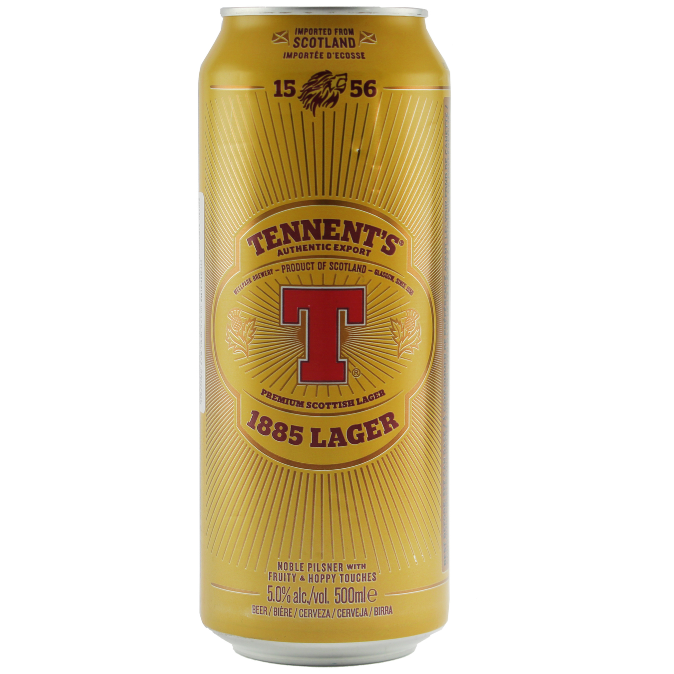 Пиво Tennent's Lager 1885 5% 0,5л