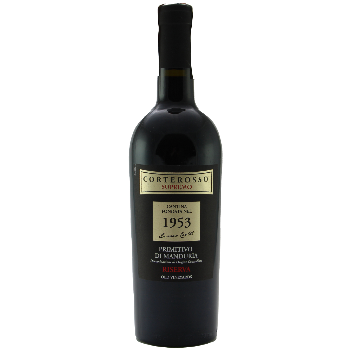 Вино Carlos Sani Corterosso Supremo Primitivo di Manduria DOC Riserva красное сухое 15% 0,75л