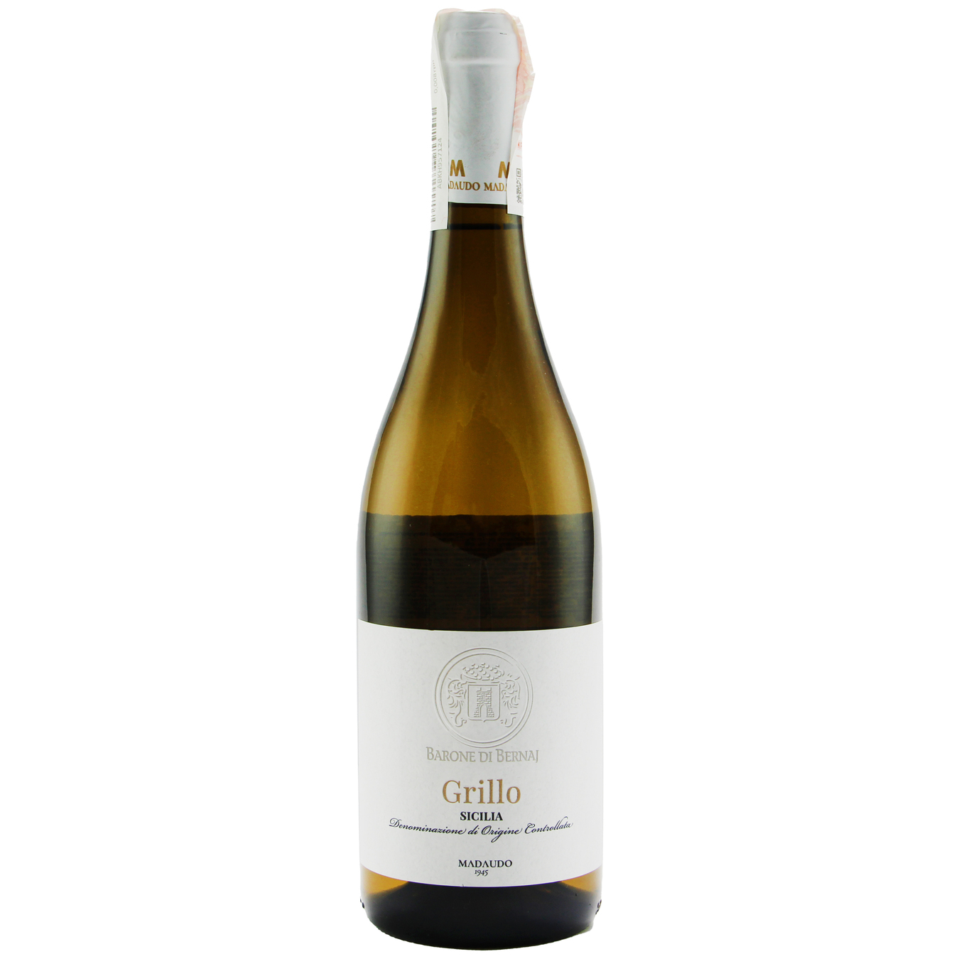 Вино Barone di Bernaj Grillo DOC біле сухе 12% 0,75л