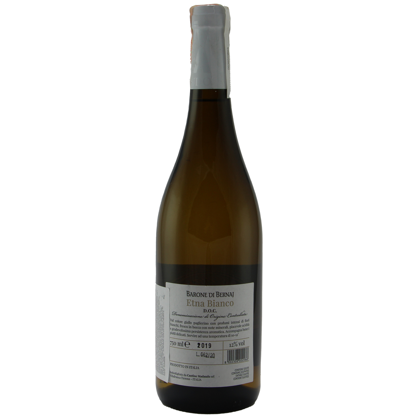 Вино Barone di Bernaj Etna Bianco біле сухе 12% 0,75л 2