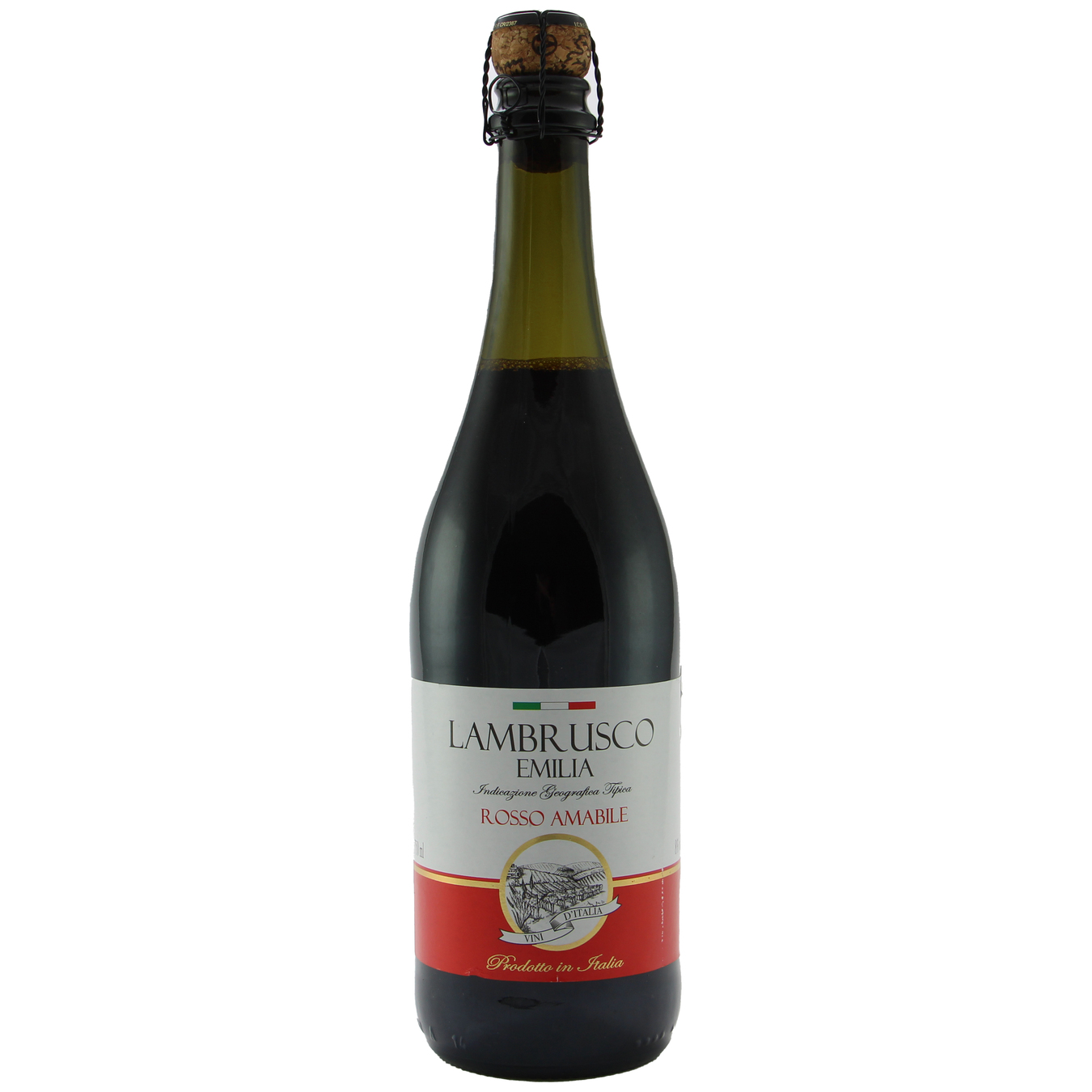 Vini D`Italia Lambrusco Rosso Amabile Dell`Emilia red sparkling wine 8% 0,75l