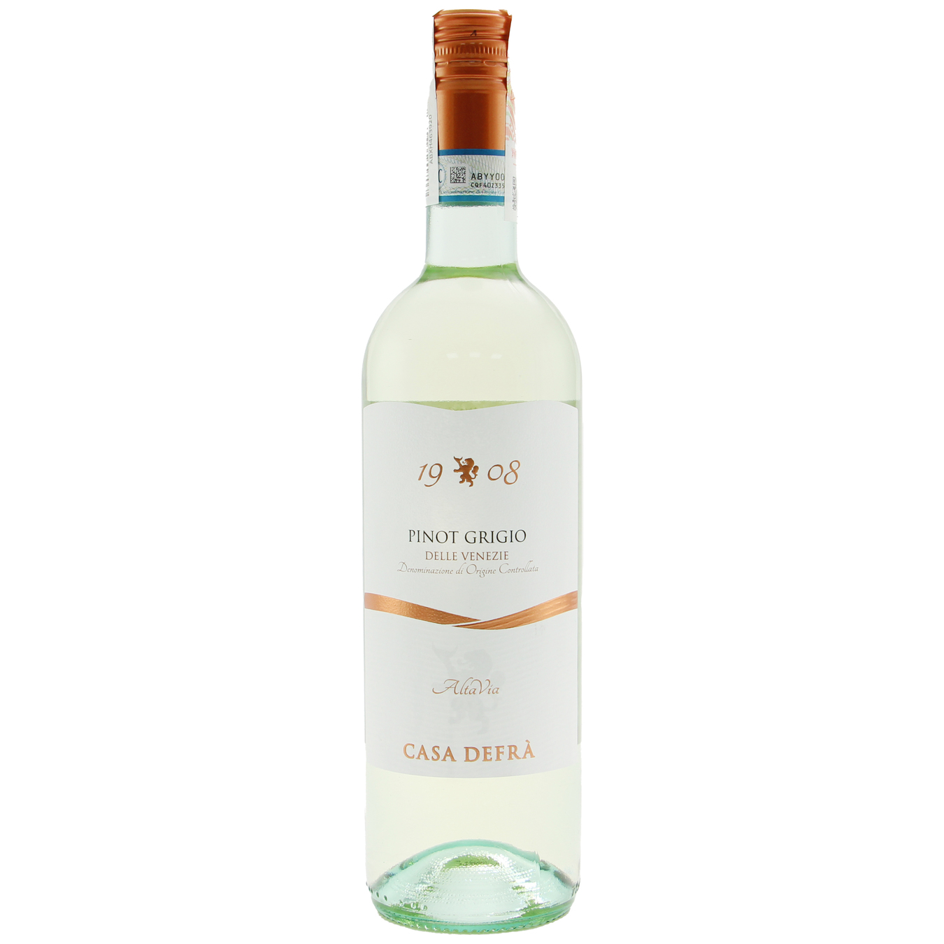 Вино Casa Defra Pinot Grigio Delle Venezie IGT біле напівсолодке 12,5% 0,75л