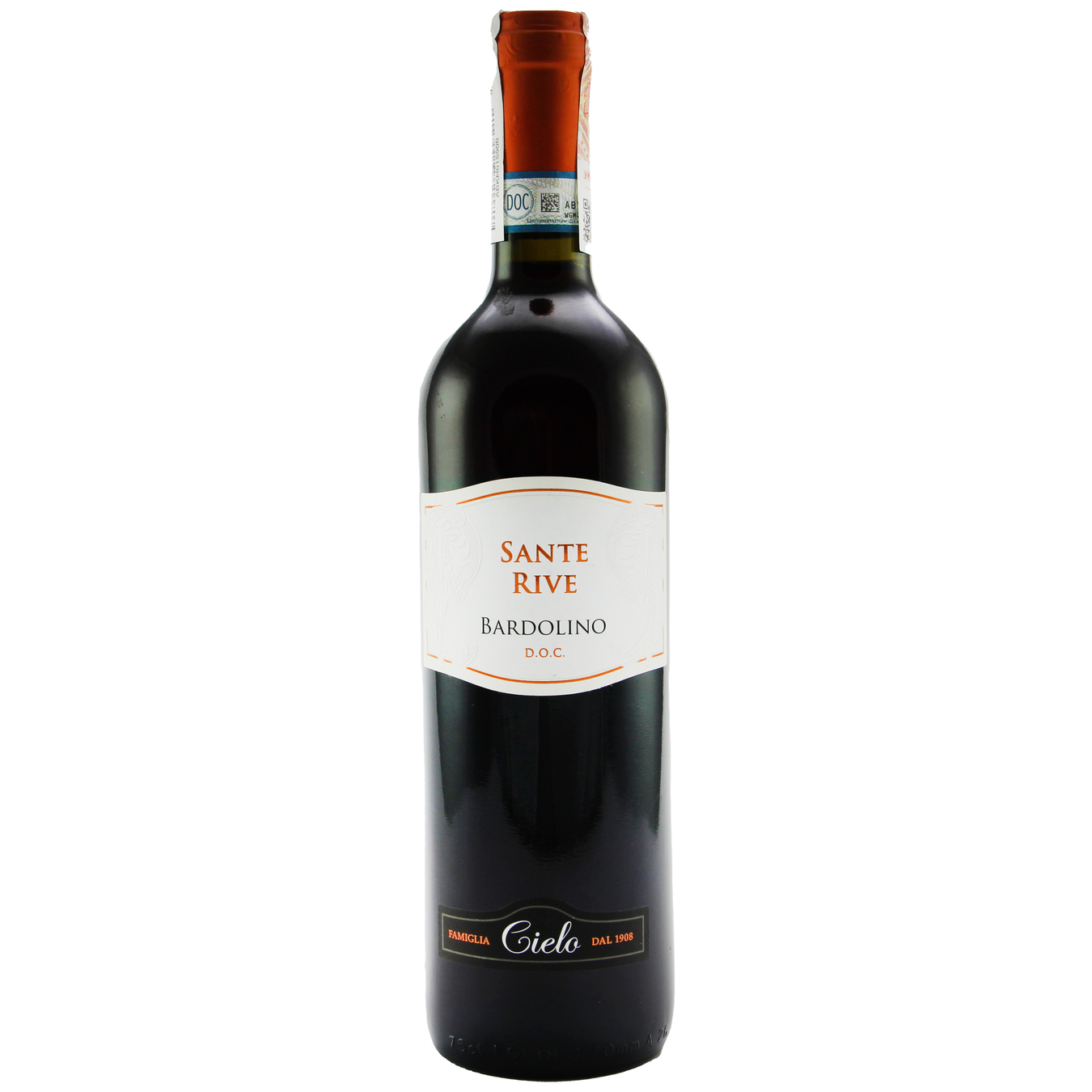 Вино Sante Rive Bardolino DOC красное сухое 12% 0,75л