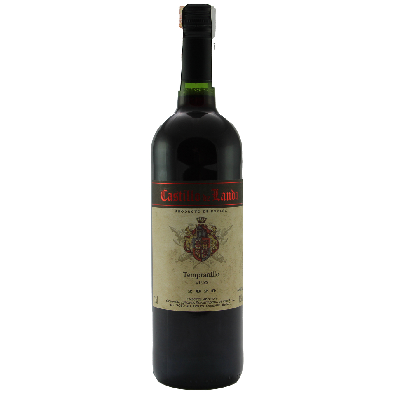 Castillo de landa Temranillo red dry wine 12% 0,75l