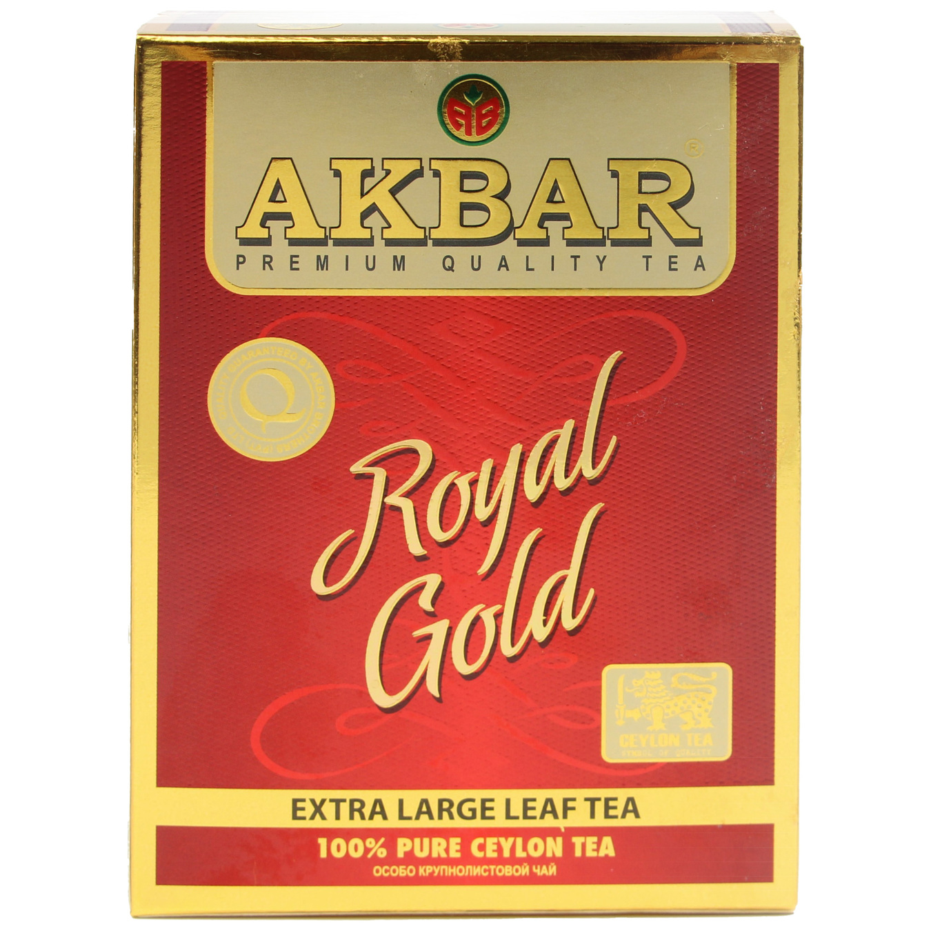Чай черный Akbar Royal Gold цейлонский особо крупнолистовой 80г