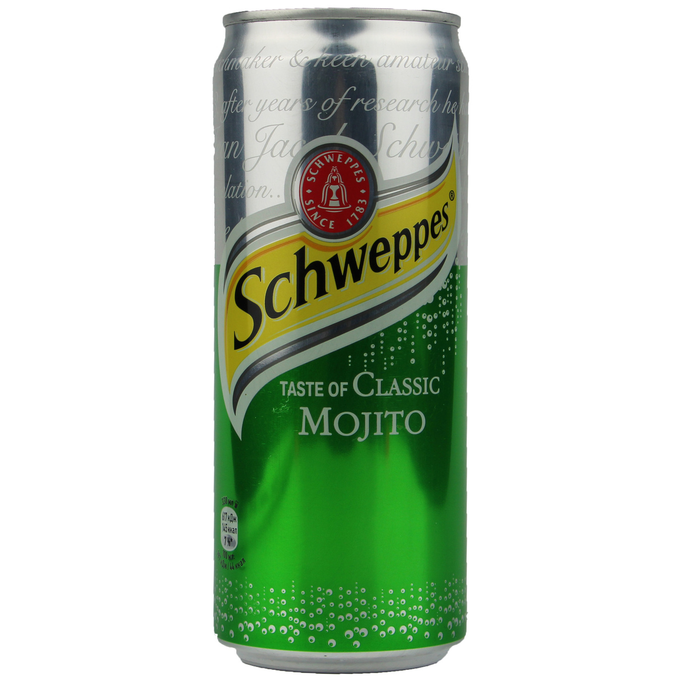 Schweppes Classic Mojito Non-alcoholic Highly Carbonated Drink 330ml 